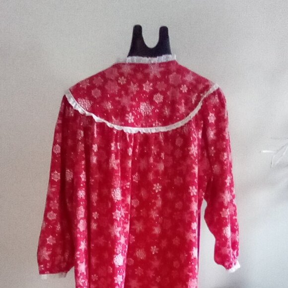 Lanz Of Salzburg Women's Nightgown Size 1X Snowflake Design - Picture 2 of 6